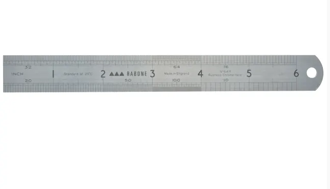 Ruler Steel Rustless Precision Etched Metric 0.5mm 6 " Imperial 150 mm 